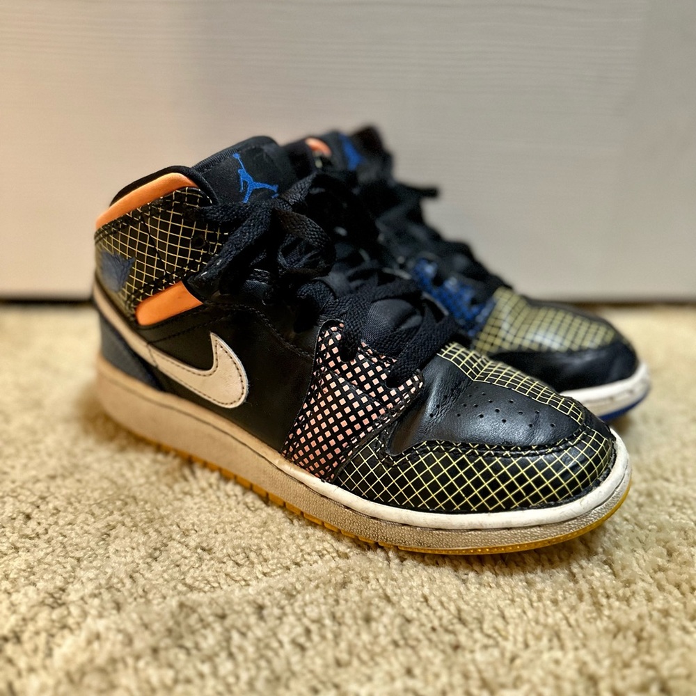 Nike Air Jordan 1 mid multi colored grid